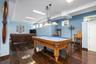 Playroom featuring wood-type flooring and pool table