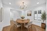 Dining room off of foyer - virtually staged