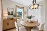 Virtually staged breakfast nook