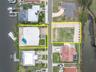Aerial w/ vacant lot
