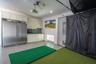Garage w/ golf simulator
