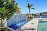 Poolside water-feature
