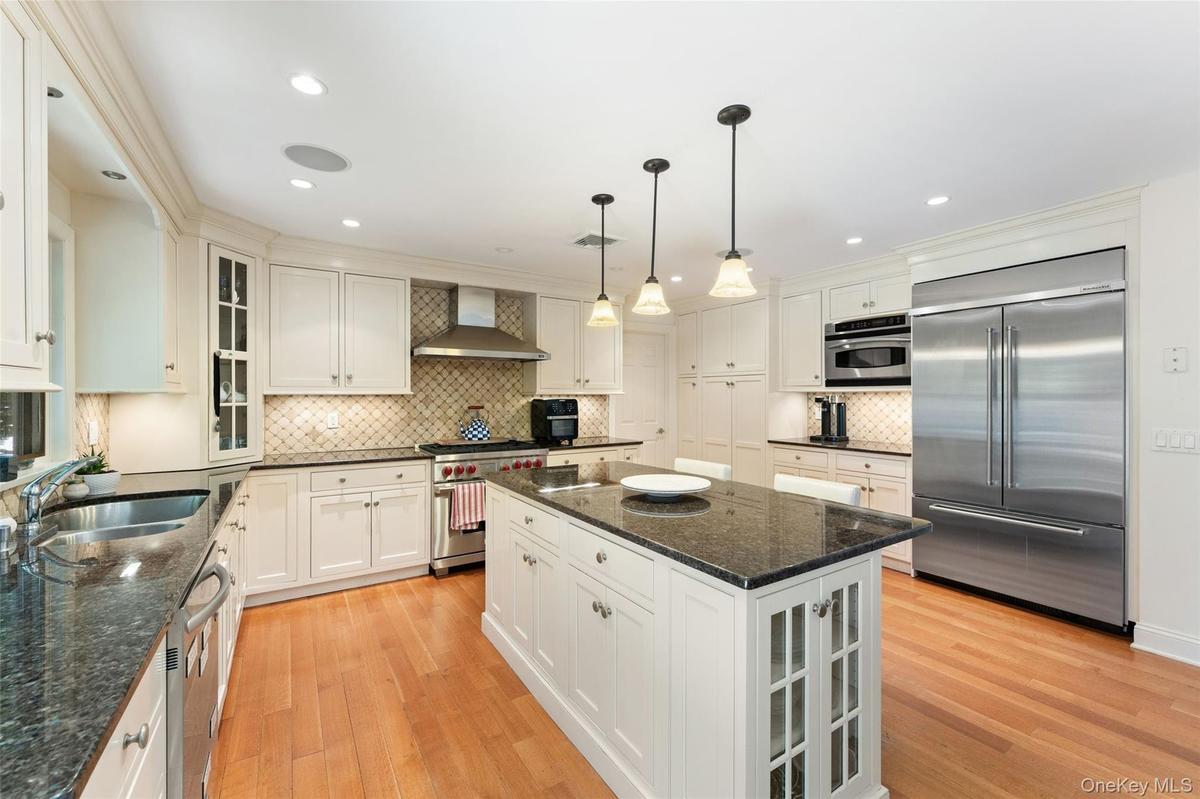 Lots of counter space for prep work and custom cabinetry for storage