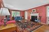 Living Room with Wood Burning Fireplace