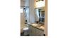 MAIN BATHROOM DOUBLE VANITYDouble sink vanity provides convenience and functionality while offering plenty of storage and counter space. Wilton Manor
