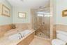 A Spa like experience daily in this luxurious bathroom.