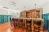 Bar area for neighborly get togethers and  guests.