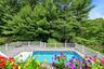 Built in pool with spa