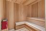 Men’s and women’s saunas serving the fitness center
