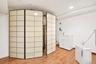Laundry hookup on entry level; if you want to move the washer/dryer down from the kitchen