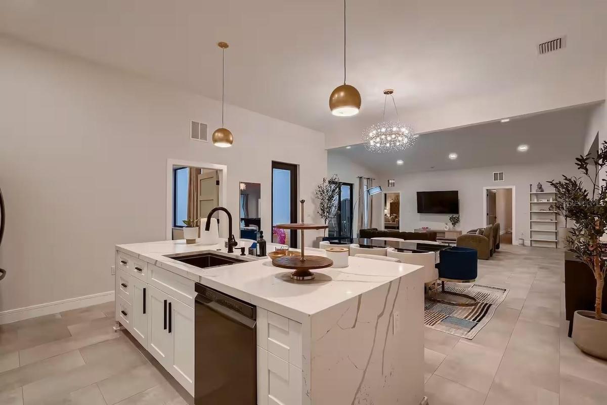 Kitchen is Open to Dining Area