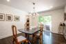 Formal Dining Room with Sliding Glass Doors to Deck