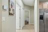 Hallway to two bedrooms
