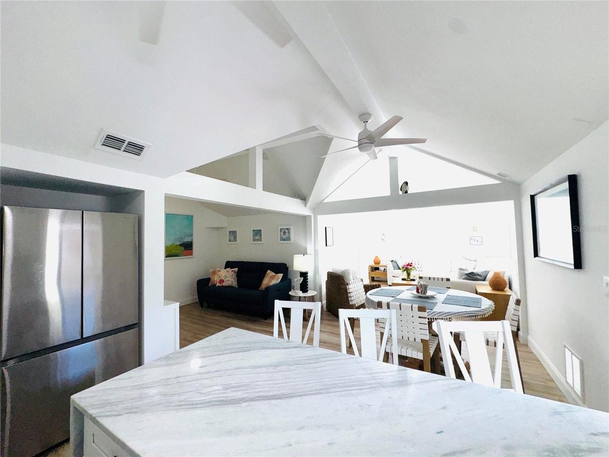 Beautiful living & dining entertainment combo.