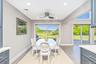 Sliders from Dining Area Allow for Easy Entertaining