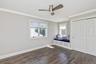 Upper Level Bedroom with 3 Windows and Large Closet.
