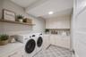 Laundry room virtually staged