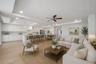 Living room virtually staged
