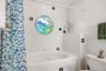 Custom Coastal stained glass and custom handmade fused glass tiles.