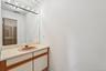 Vanity in bathroom