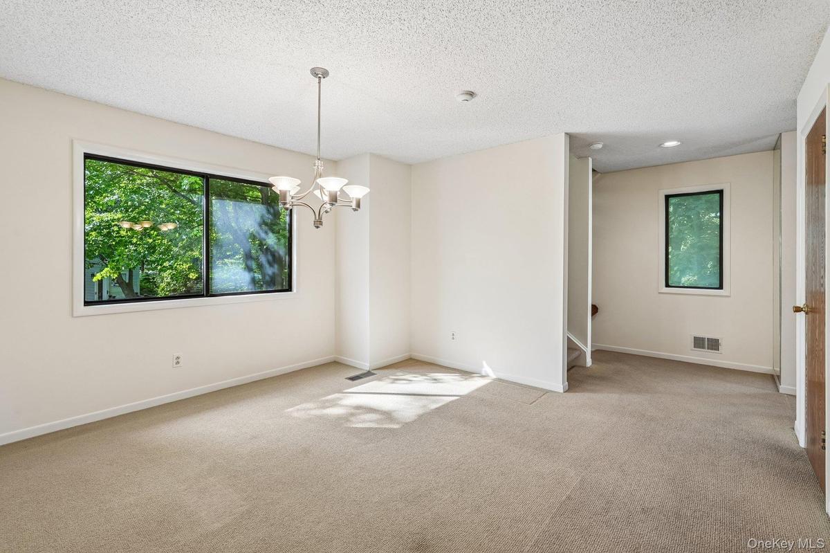Spacious dining room