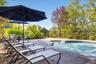 Heated saline pool