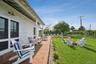 Beautiful brick inlay patio