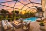 Virtually staged lanai (sunset)