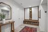 Private foyer entry with built-in storage