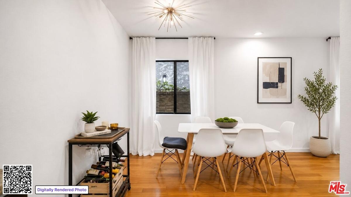 A dedicated dining area provid