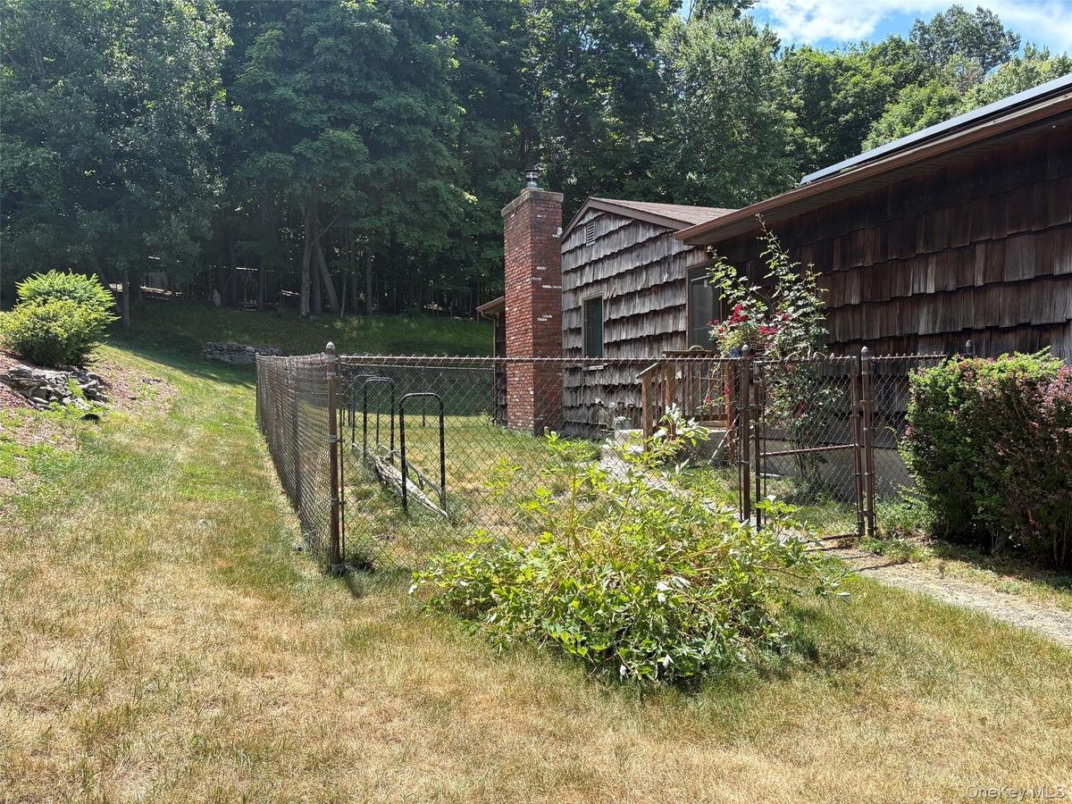 with fenced in area.