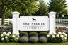 Future Entry sign featuring white posts and a stone wall base! WELCOME TO OLD STABLES ESTATES