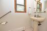 Convenient powder rm for guests