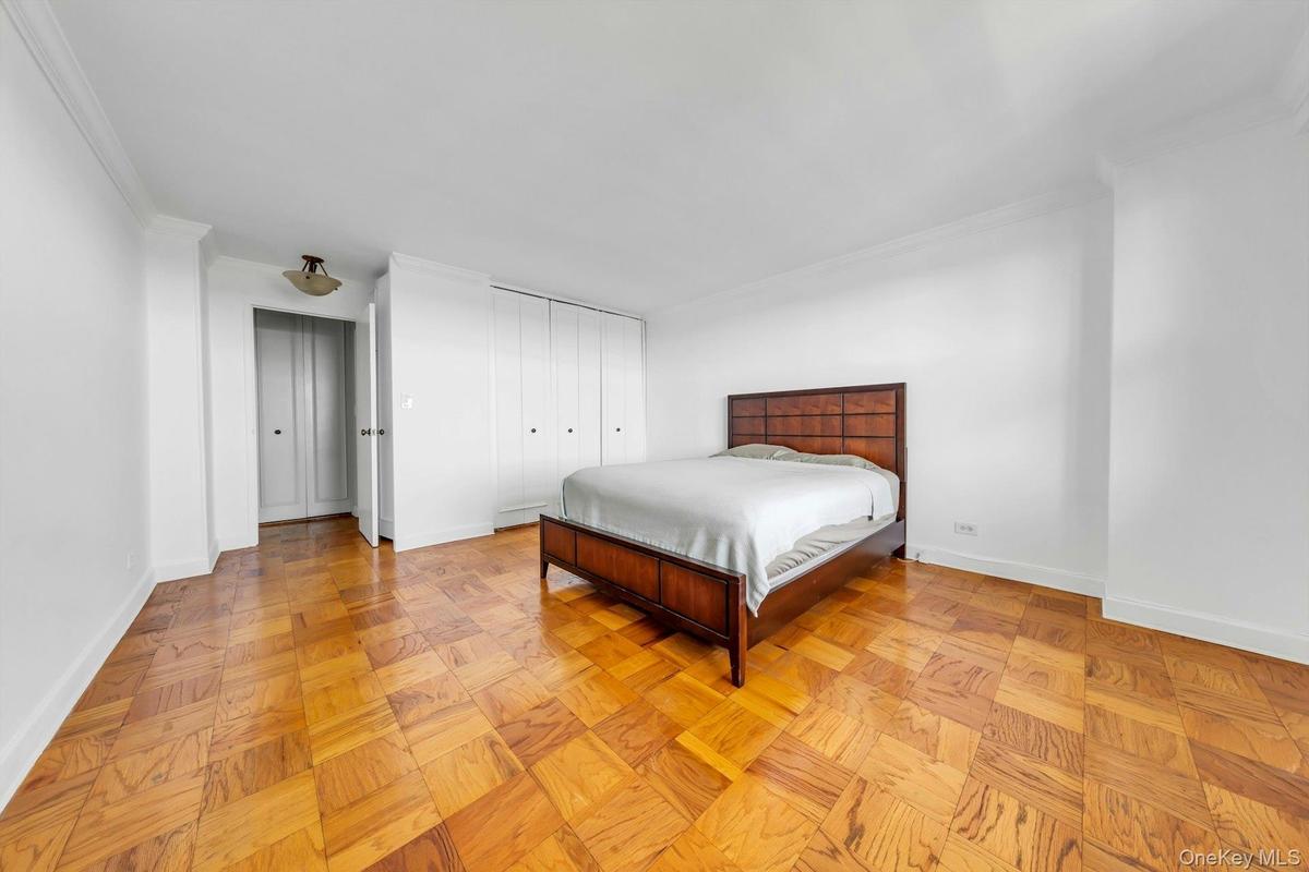 Bedroom with large closet