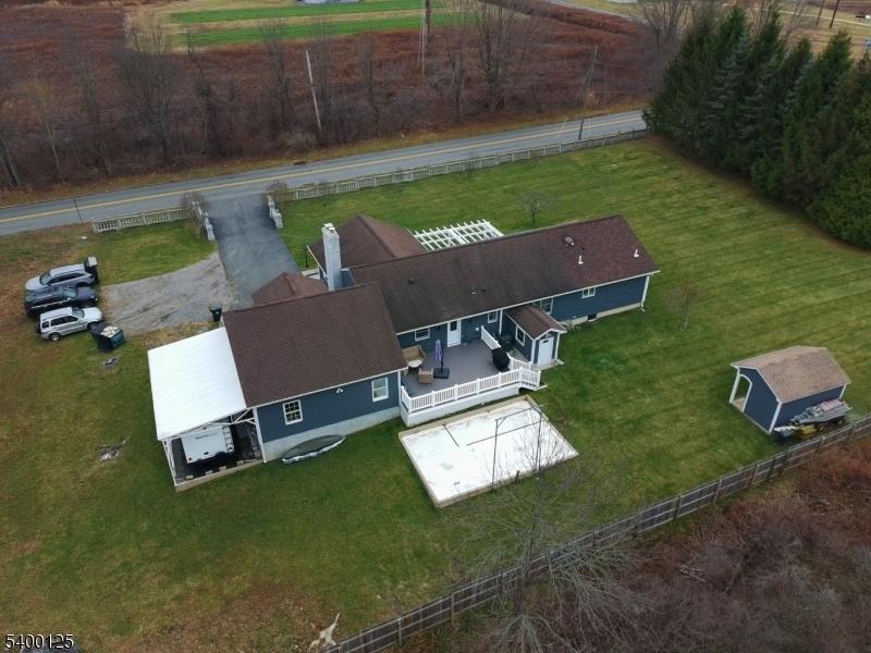 Drone over the house