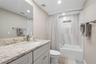 Guest bath room with tub