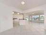 opening up into the kitchen and family room