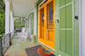 entry door and left side porch