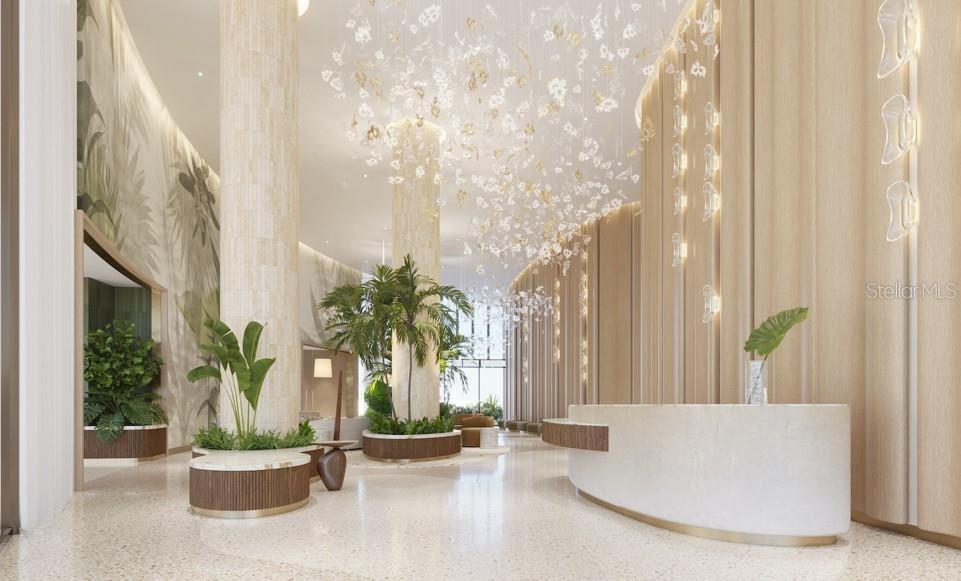 Attended & secure lobby