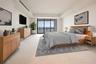 Virtually staged to show furniture options.