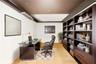 Virtually staged to show furniture options.