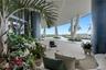 Outdoor entry lounging area