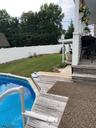 View to fenced yard