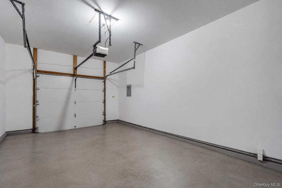 One car garage with window opener for easy access
