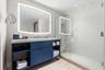 Primary suite spa-like bathroom
