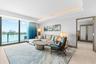 Living area with gorgeous views + pull-out sofa