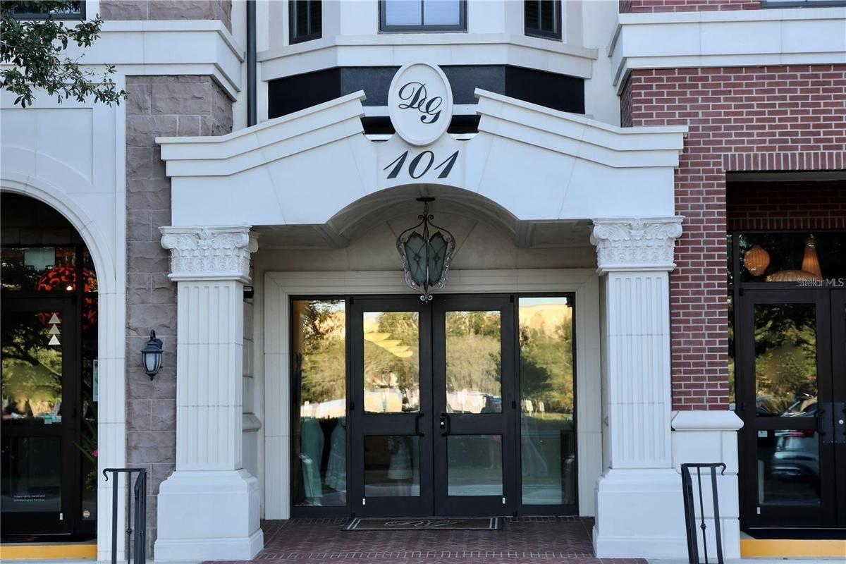 Main Entrance to interior hall office access.