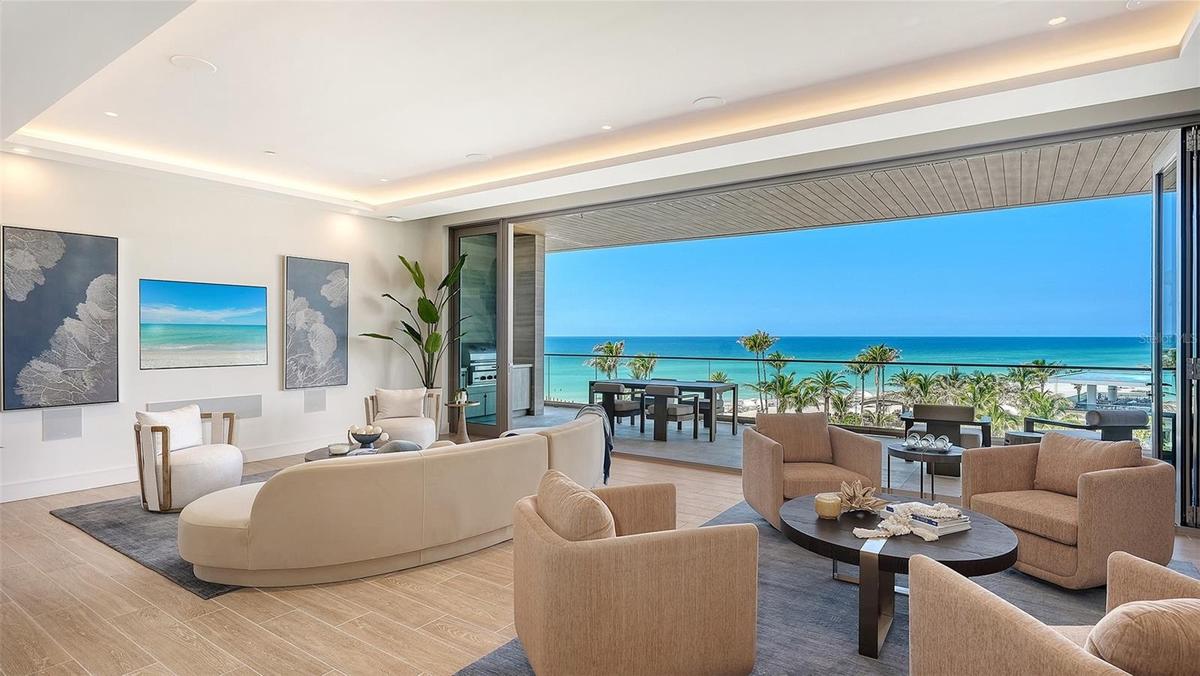 Great room overlooking the resort's grounds