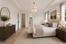 Virtually staged.The luxurious primary suite offers a spa-inspired retreat featuring a freestanding soaking tub, oversized walk-in shower with rain he