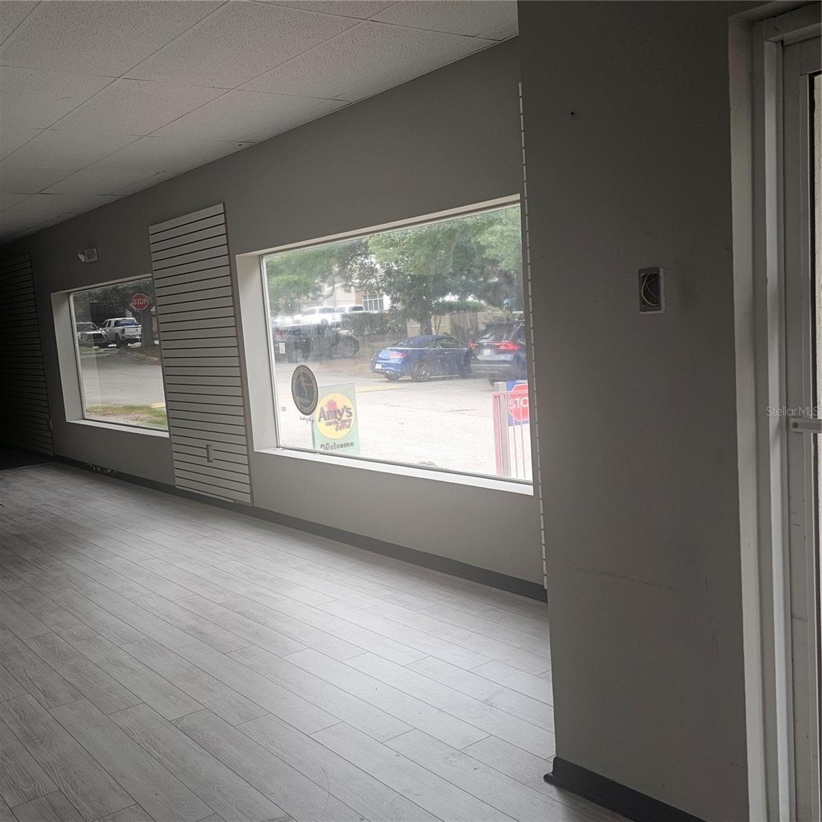 Windows to View of Parking Lot